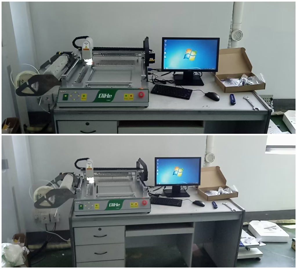 TVM802B桌面取放线smt设置案例，