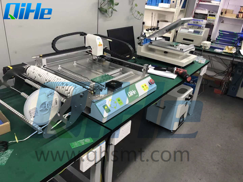 TVM802AX small Desktop SMT Production Line from Canada Today author from qihe smt pick and place machine sharing you with a customer case story .
