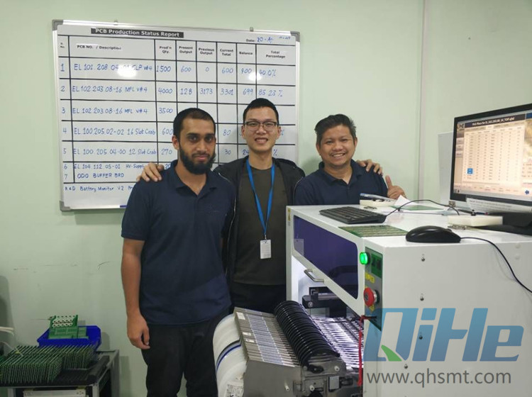 Customer Sharing QM61 smt pick and place machine Production By Pipeline Services Company from UAE .one of the leading inline inspection companies worldwide 