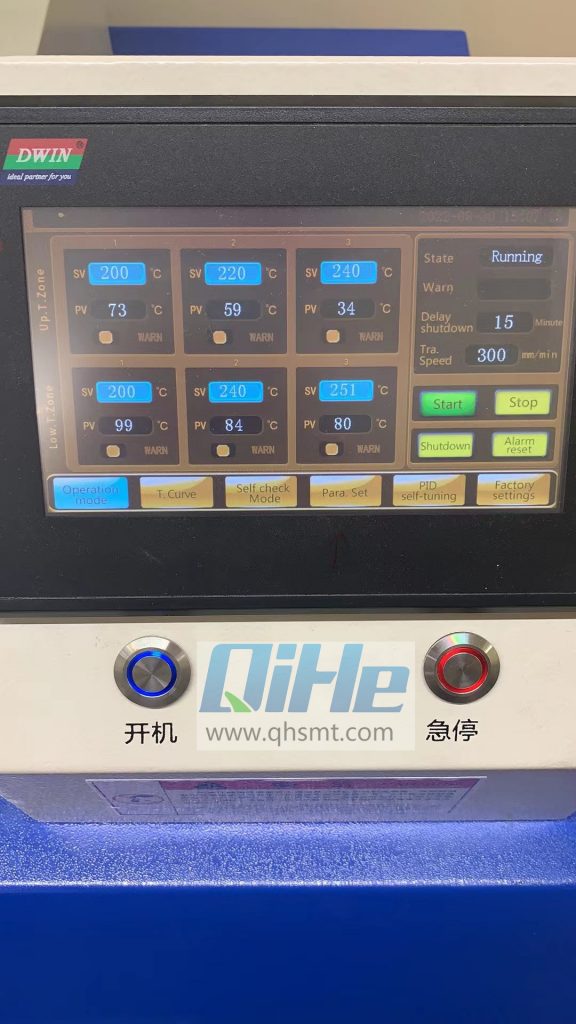 qihe Smt pick and place machine How solve QRF630 reflow oven temp
