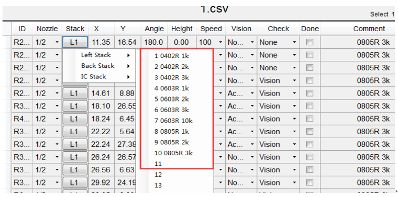 TVM802a tvm802b tvm802ax tvm802bx TVM802 Series smt pick and place machine Software Firmware Update log