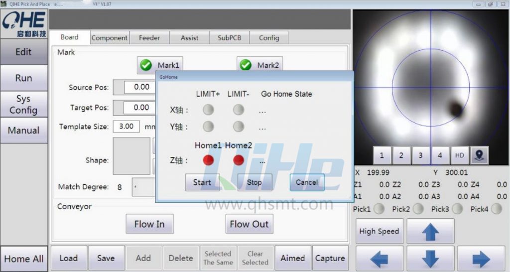 Smt pick and place machine QM61 pnp software file program 