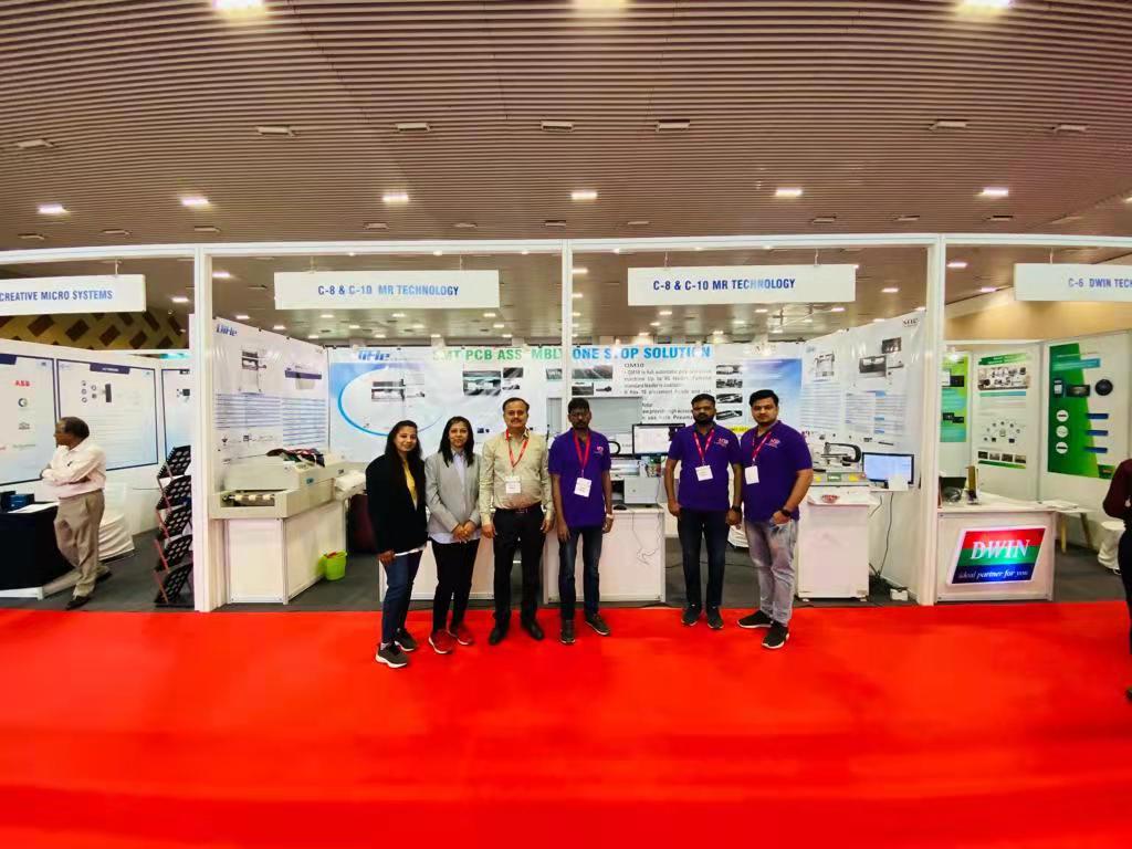 This week, Qihe joined a three-day summit : smartBHARAT 2022 | INDIA ELECTRONIC WEEK.We showed the popular models PNP smt pick and place machine QL41 4heads LED placement machine,TVM802AX desktop smt pick and place machine and reflow oven machine such as QRF320 ，Smt setup etc.
