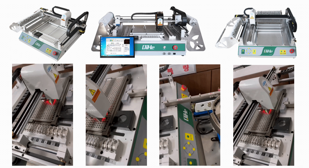 TVM802A desktop pick&place machine assembly with smd vibrating disc