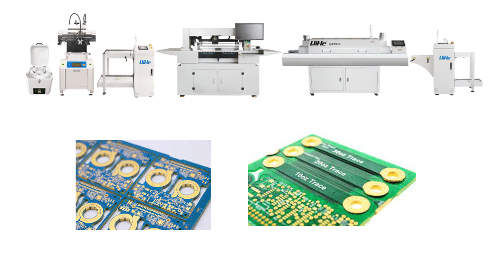 smt pick and place machine,Copper Thickness,PCB Hole,Copper Thickness Production,PCB circuit board,double-sided circuit board，printing screen,alignment film,
