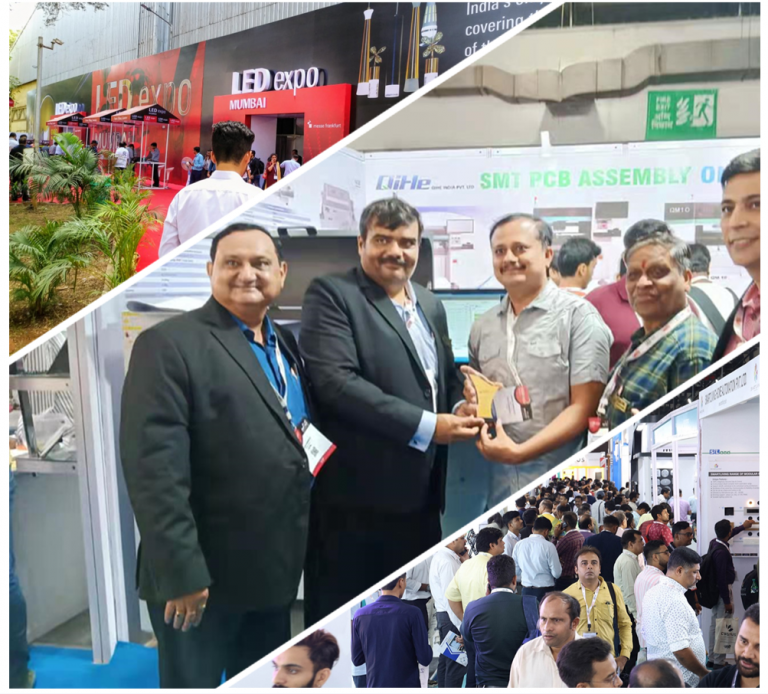 LED Expo Mumbai (May 2023) India Qihe tech smt line machines