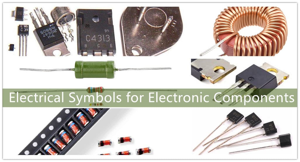 www.qhsmt.com Electrical Symbols for Electronic Components ,Electrical Symbols,Electronic Components,Resistance,Capacitance,Crystal diode,Zener diode,Inductance,Varactor diode,Transistor,Field Effect Transistor Amplifier,FET,transistor,