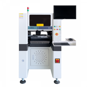 Q4 SMT pick and place machine 4heads 50slots With PCB Rail Servo Pick&Place Machine