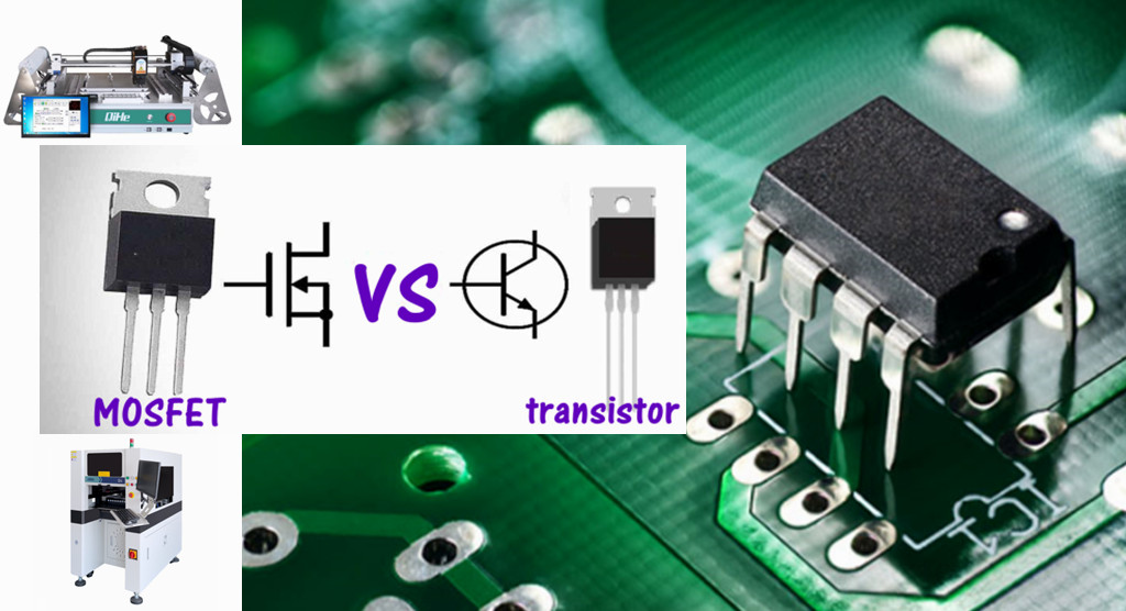 In an enhancement mode MOSFET, voltage applied to the gate terminal increases the conductivity of the device.Today qihe smt pick and place machine sharing what is the difference between a transistor and a MOSFET.