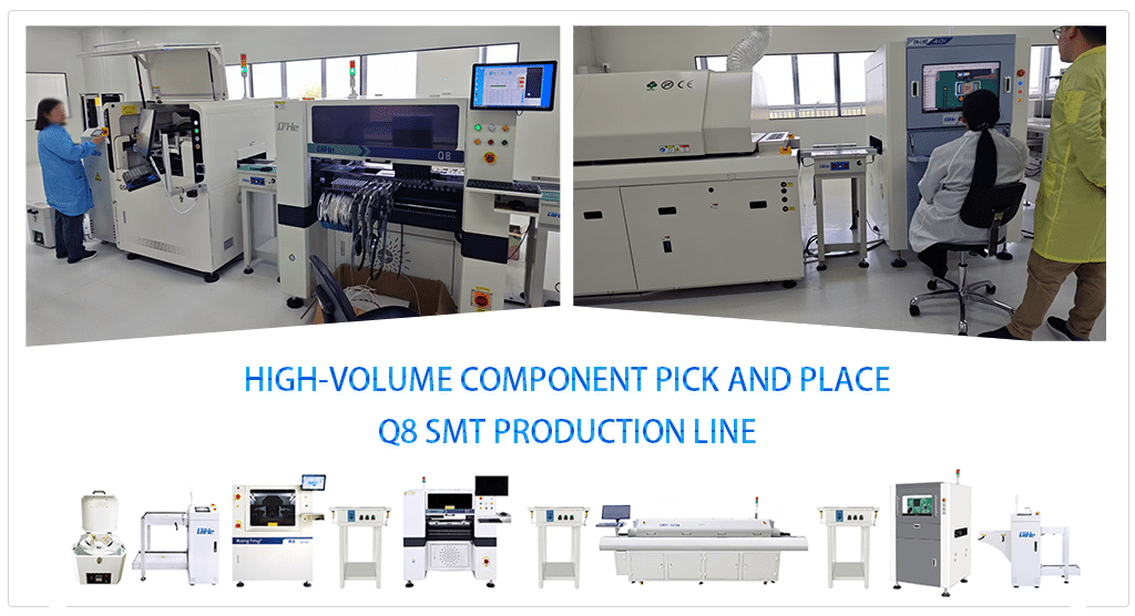 Customer case: 8-head pick-and-place machine 80 feeders Q8 pnp machine case