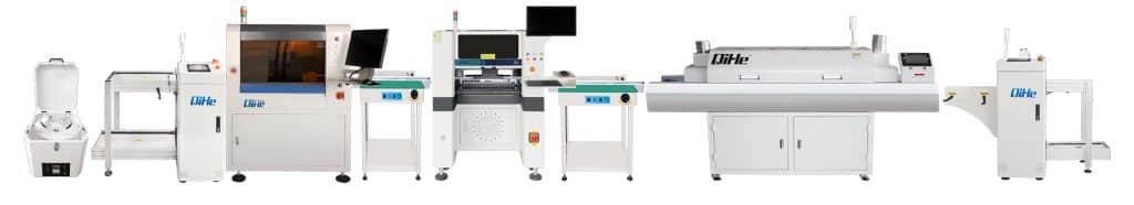 Customer Case : Q6 Production Line 6 head pick and place machine 6 zone reflow oven